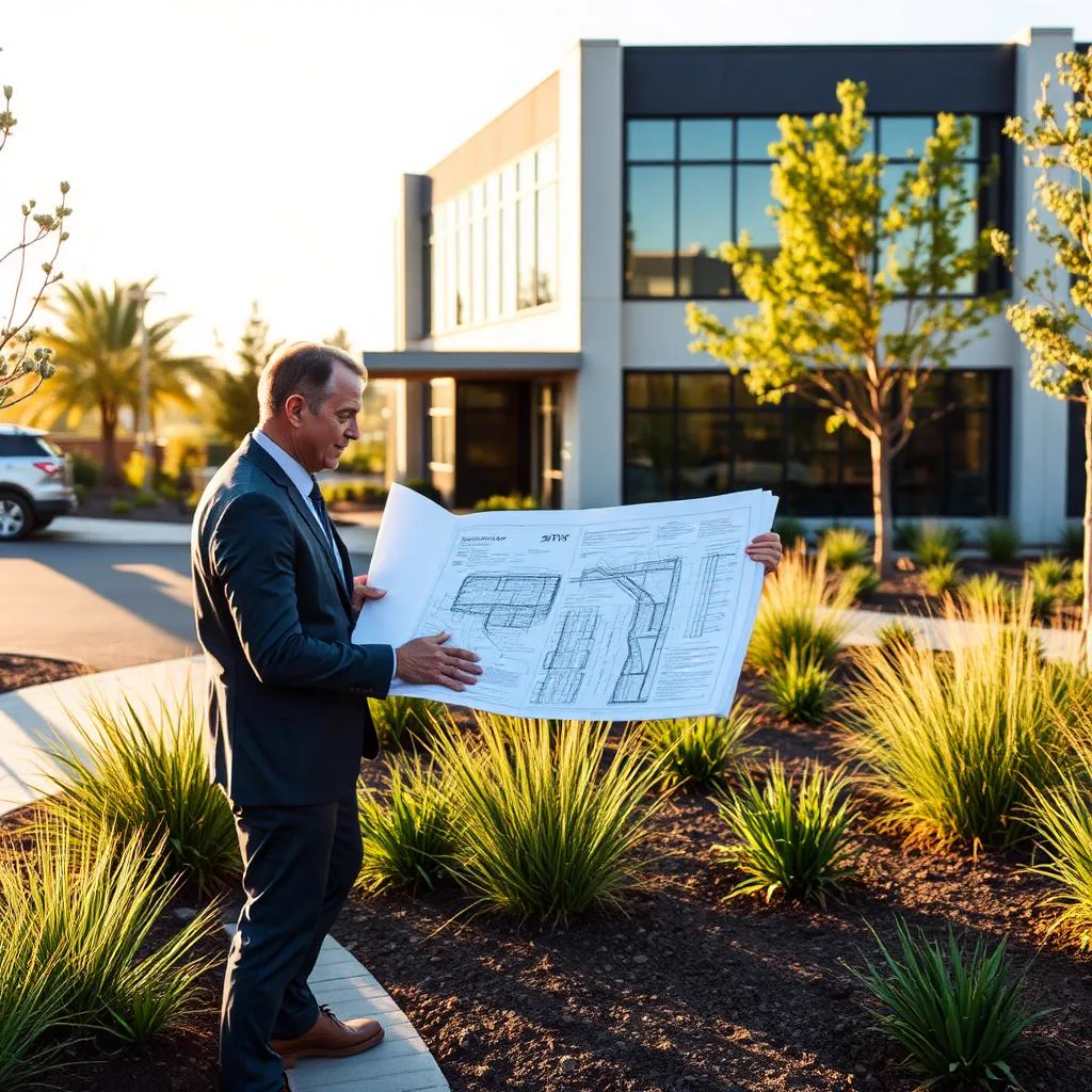 Commercial Landscape Design in Orangevale, CA — McGuire Earth Works Commercial Landscape Design project in Orangevale, California by McGuire Earth Works