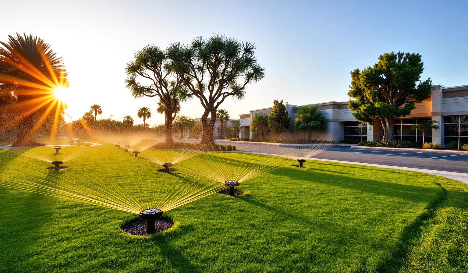 Commercial Irrigation Systems in Orangevale, CA — McGuire Earth Works Commercial Irrigation Systems project in Orangevale, California by McGuire Earth Works