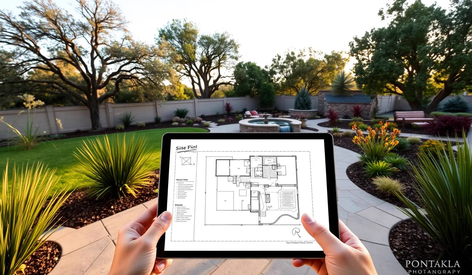 Custom Landscape Design in Orangevale, CA — McGuire Earth Works Custom Landscape Design project in Orangevale, California by McGuire Earth Works