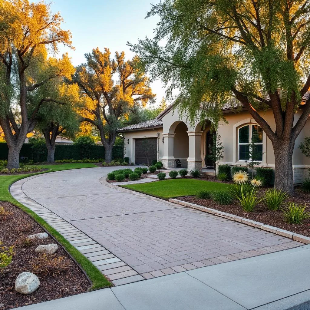 Driveway Landscaping in Orangevale, CA — McGuire Earth Works Driveway Landscaping project in Orangevale, California by McGuire Earth Works
