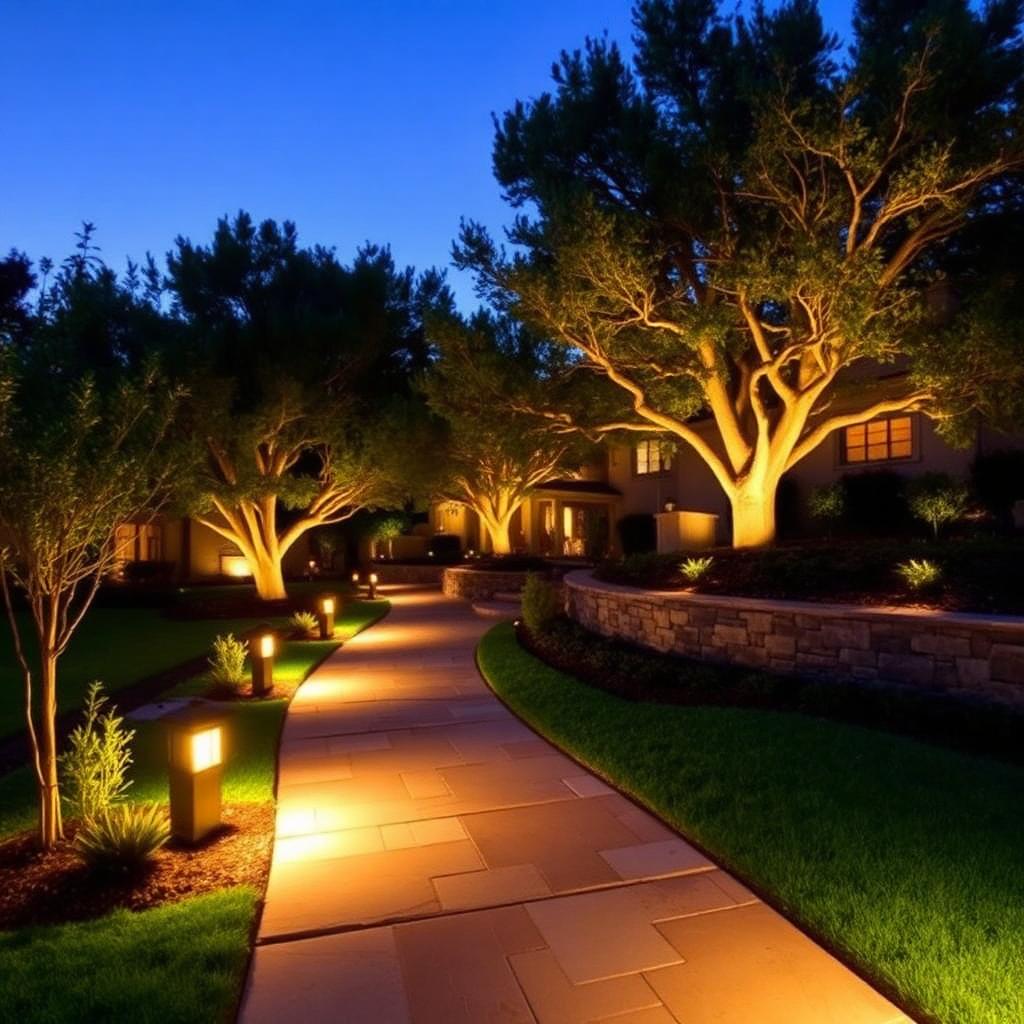 Landscape Lighting Lumens in Orangevale, CA — McGuire Earth Works Landscape Lighting Lumens project in Orangevale, California by McGuire Earth Works