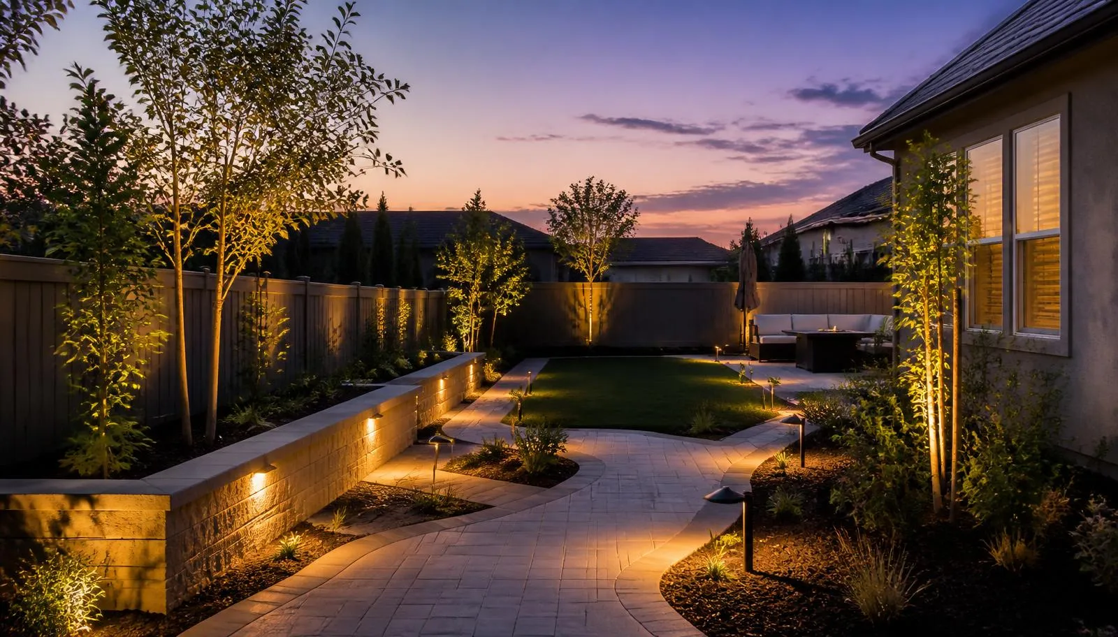 Landscaper in Lincoln, CA — McGuire Earth Works Landscaping project in Lincoln, California by McGuire Earth Works
