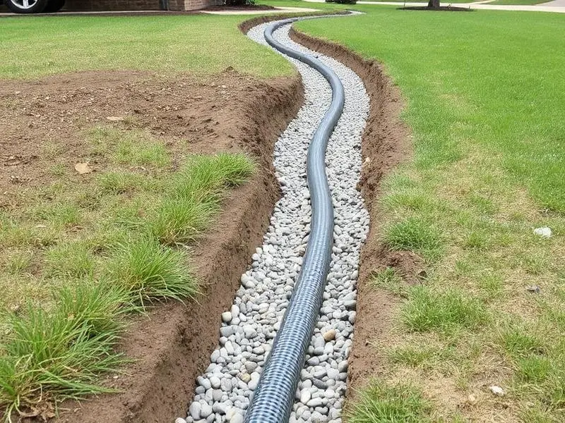 Drainage Solutions service example in Orangevale, CA by McGuire Earth Works