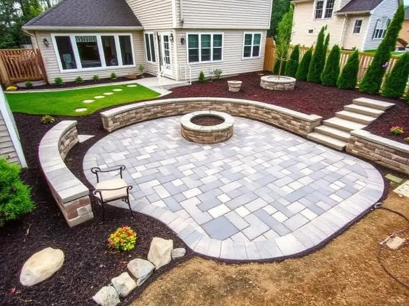 Hardscaping service example in Orangevale, CA by McGuire Earth Works